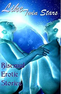 Like Twin Stars: Bisexual Erotic Stories eBook Cover, written by N. K. Jemisin, Neil Hudson, Giselle Renarde, Cecilia Tan and Kelly Clark