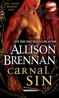 Carnal Sin Book Cover, written by Allison Brennan