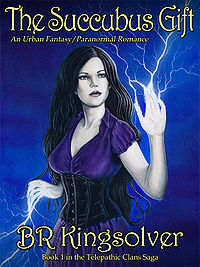 The Succubus Gift eBook Cover, written by B. R. Kingsolver