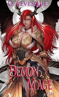 Demon Mage 3 eBook Cover, written by D. Levesque